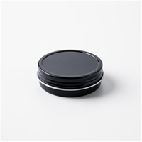 01 oz Black Shallow Rustproof Tin & Screw Top Set